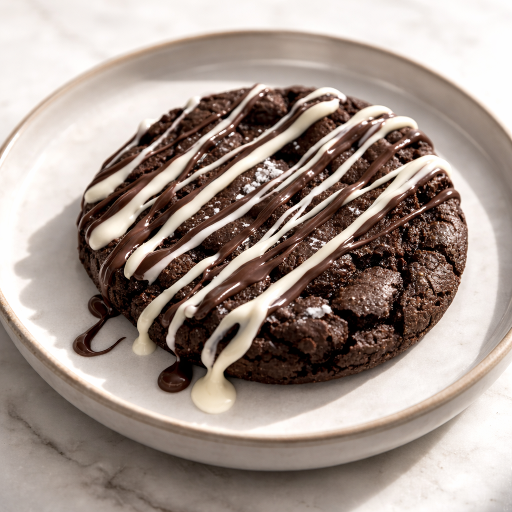 Cookies and cream stuffed cookie