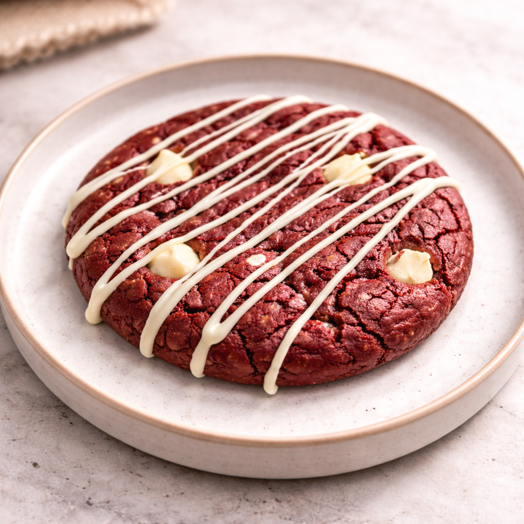 Red Velvet Stuffed Cookie