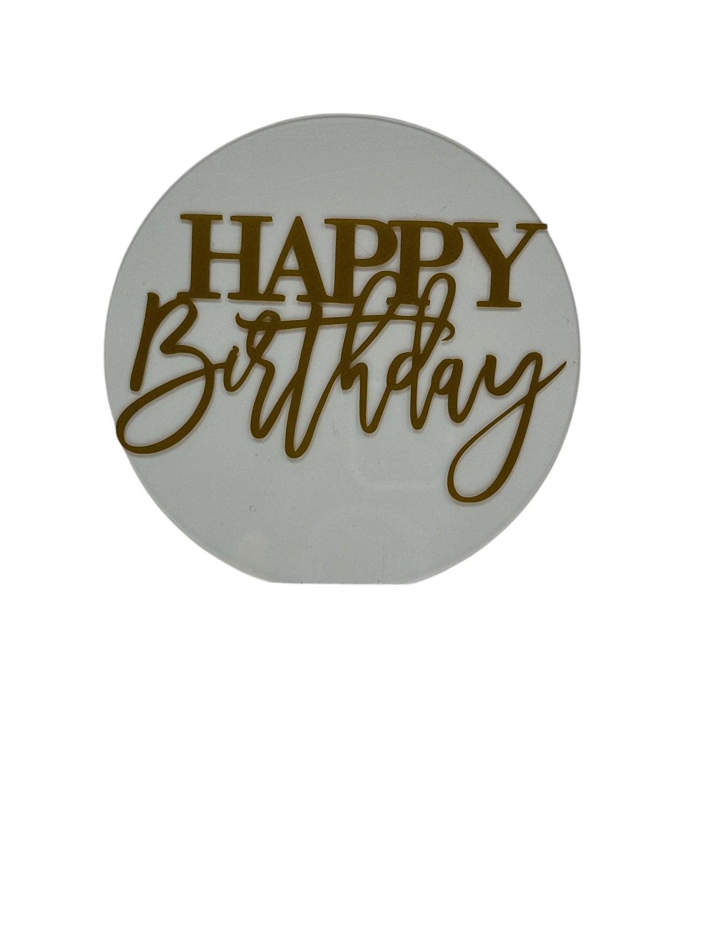 Vanilla Cake with Cake Topper RND1