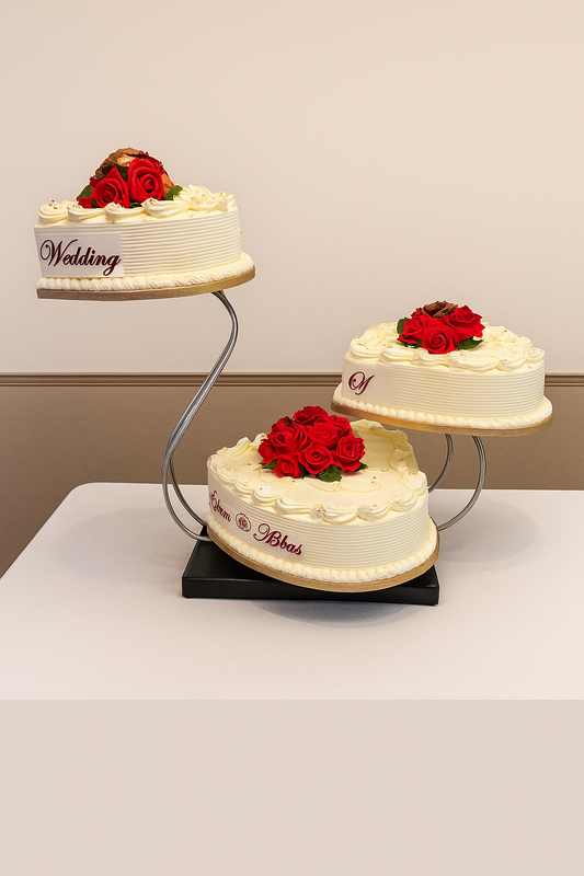 Heart Cake Swan Stand Style (W29)