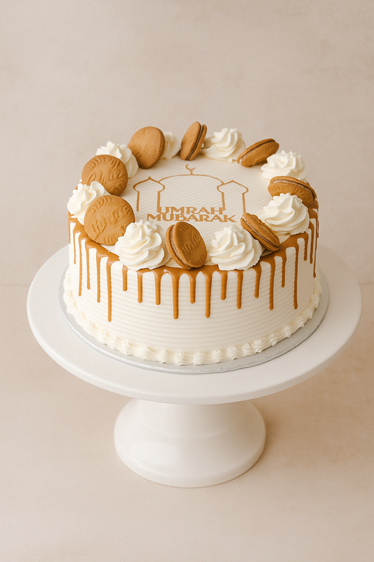 Umrah Mubarak Lotus Cake RND38