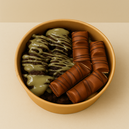 Brownie Bites with White Chocolate & Bueno