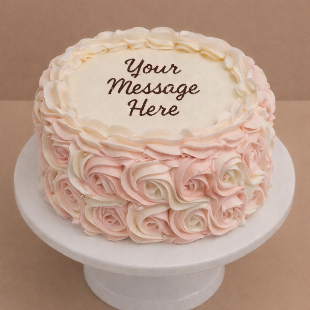 Blush Rose Cake RND68