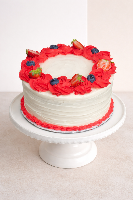 Strawberry & Berry Celebration Cake RND32