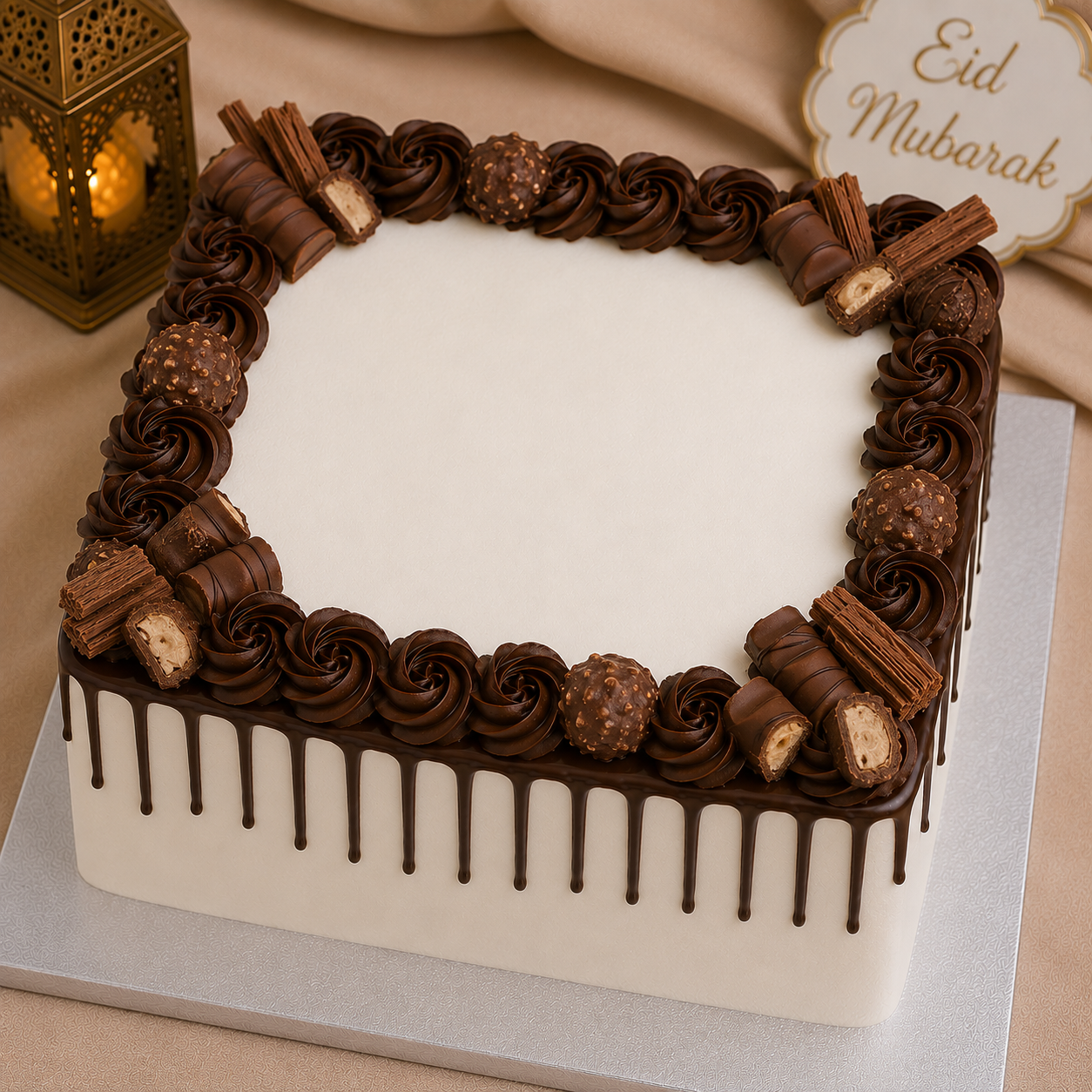 Chocolate Luxury Corner Cake (12" Square)