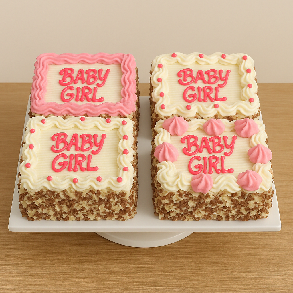 Vanilla Pink Dream Cakes – Set of 4