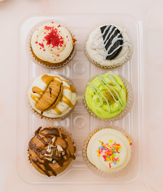 6 Piece Cupcakes