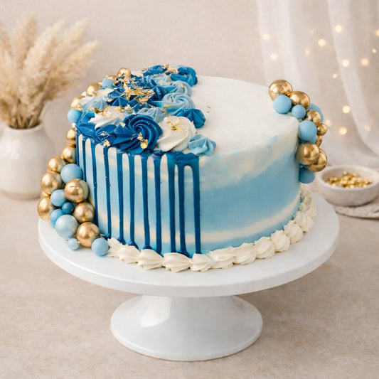 Blue Ombre Celebration Cake RND52