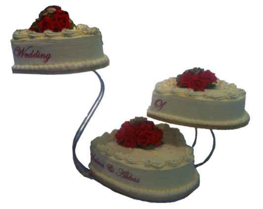 Heart Cake Swan Stand Style (W29)